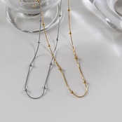 stainless grain necklace 03 SN055