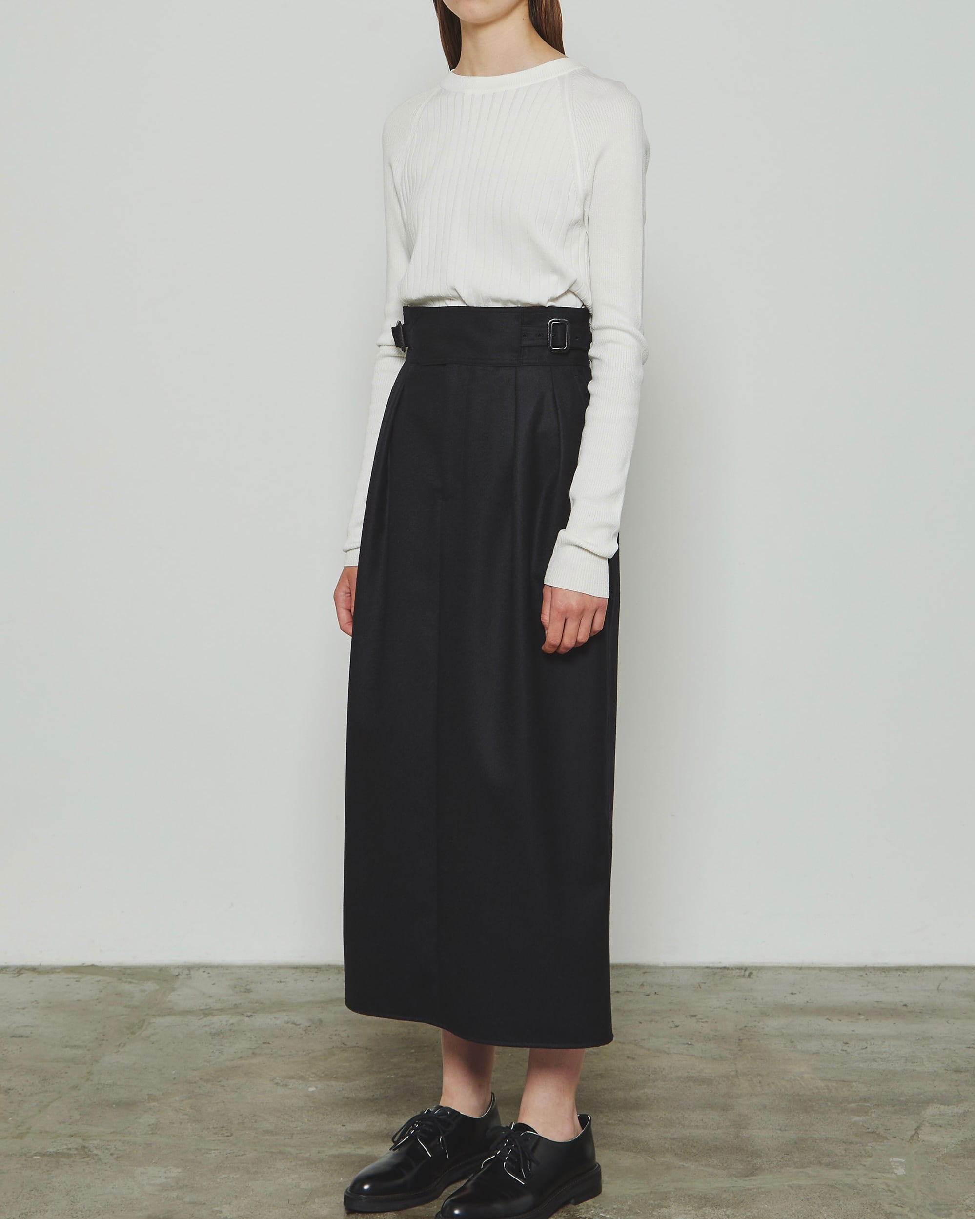 新品未使用 リラクス ペンシルグルカスカート THE RERACS(ザ・リラクス)｜ペンシルグルカスカート/ブラック の通販