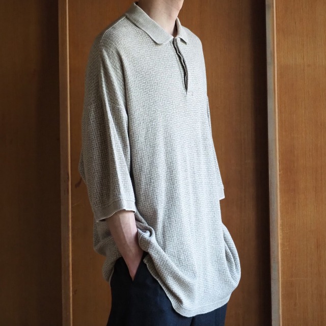 natural knit polo