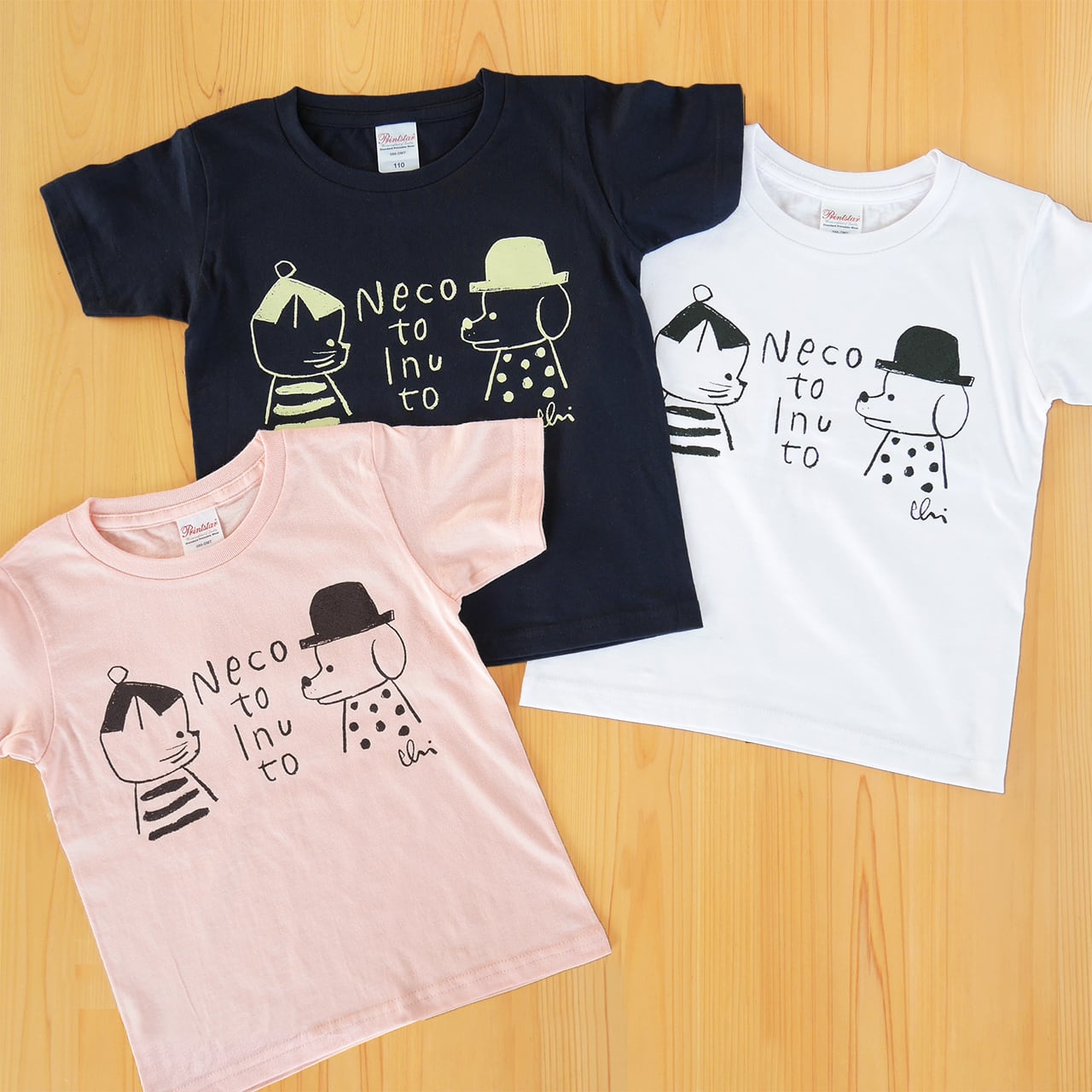 ねこロックTシャツ ホワイト | necoya