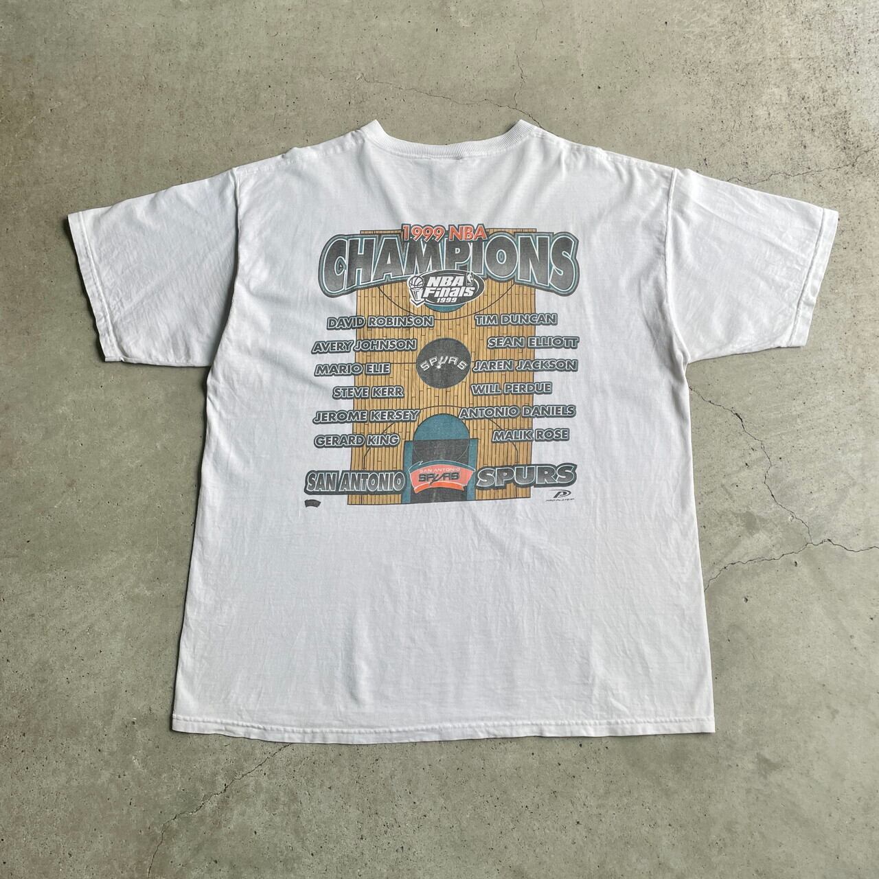 90年代 NBA CHAMPIONS 1999 SAN ANTONIO SPURS チームロゴ プリントT