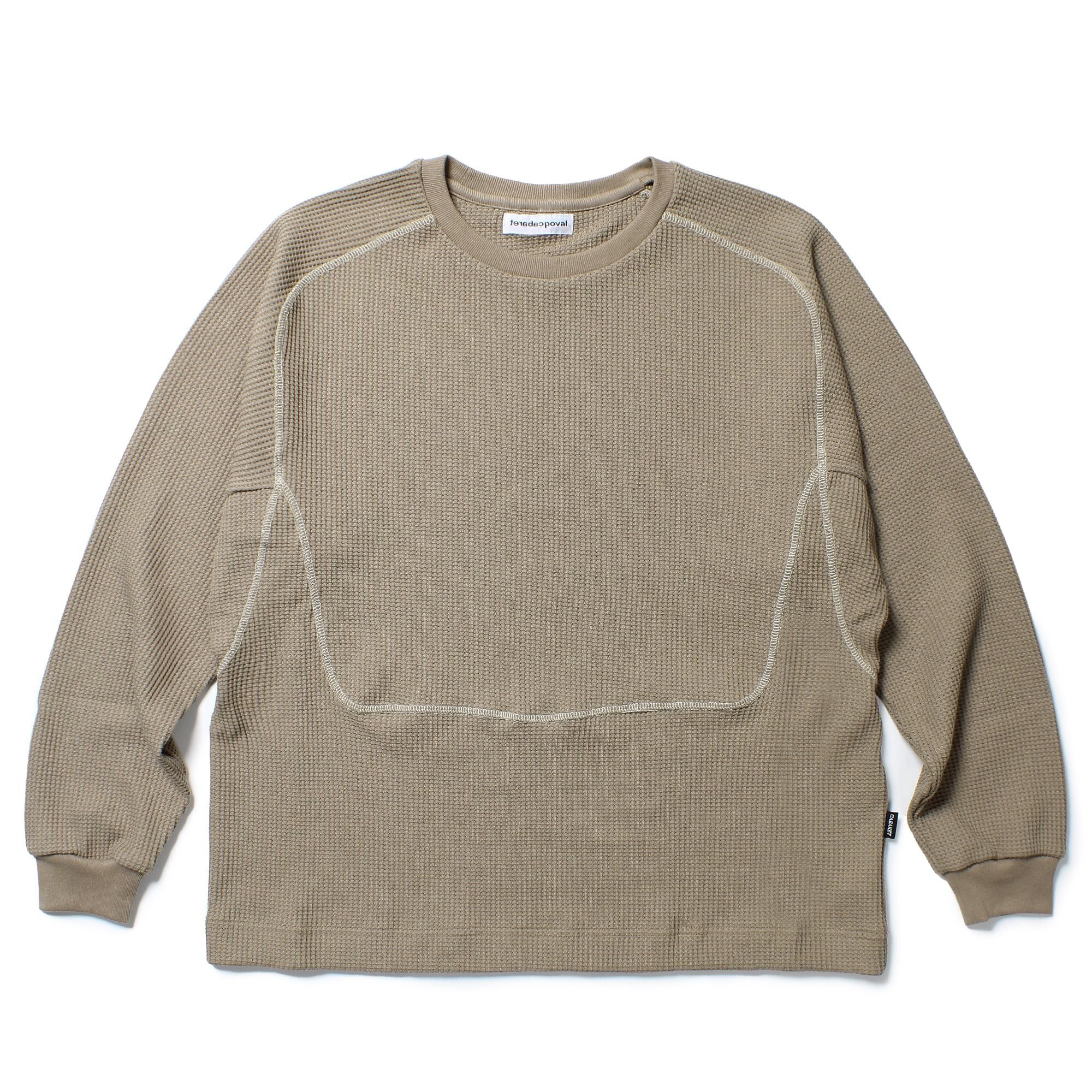 CABARET POVAL / FABIEN WAFFLE TOP - KHAKI | DEXIM CABARET POVAL / FABIEN WAFFLE TOP - KHAKI | DEXIM