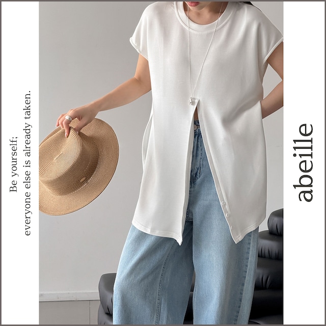 wrap design 2way t-shirt 14626