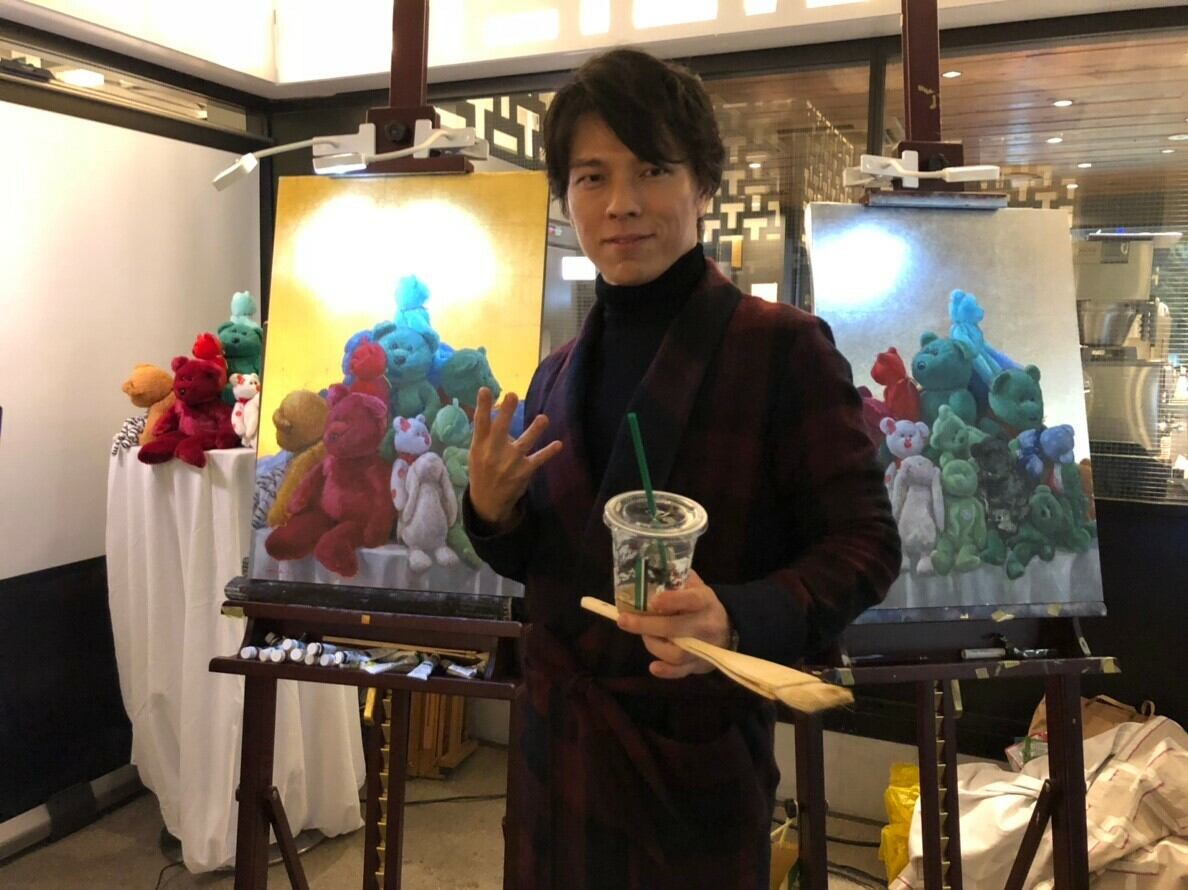 ライブペインティング作品『a present-ver.livepainting 銀』15号m