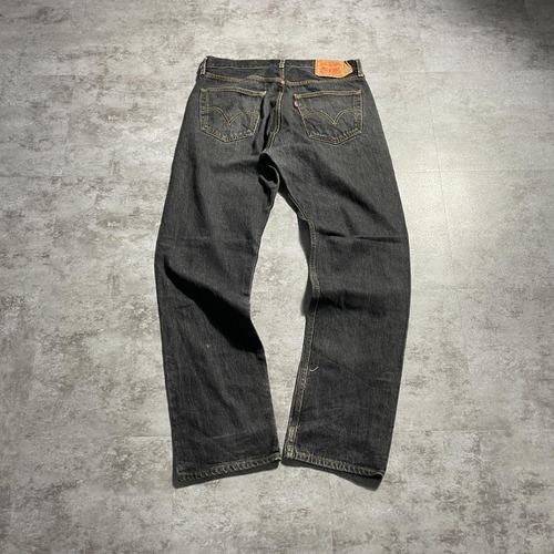 【W34 L34】 メキシコ製 usa levi's 先染ブラック 501xx 詳細写真2