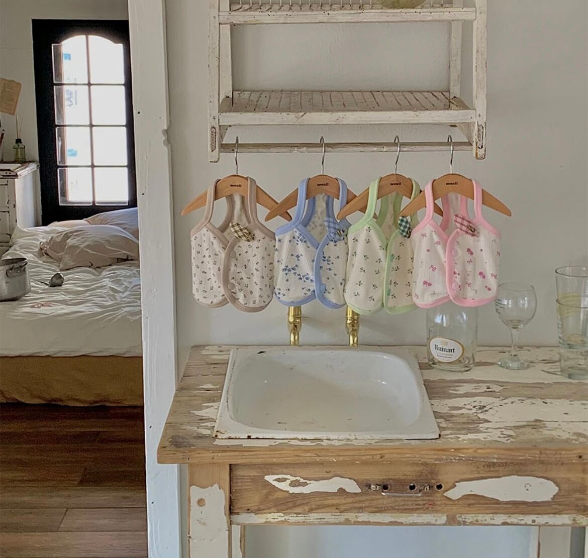 【seenii】pipo! crop top (beige)