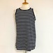 Long Length Tank Top(round model)　Black / White