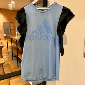 古着 リメイク adidas 半袖Tシャツ