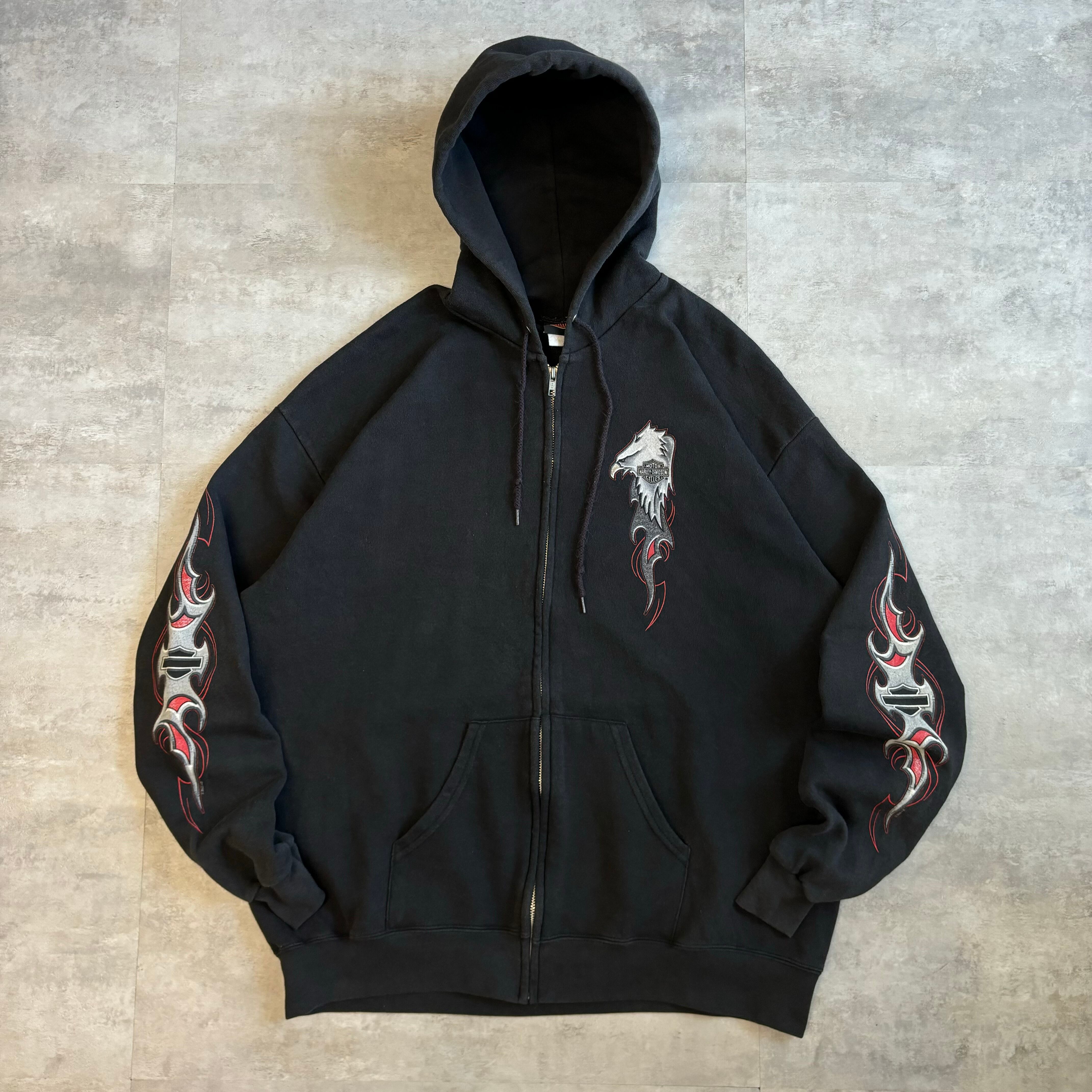 Harley-Davidson ハーレーダビッドソン フルジップパーカー スウェット XL no.1738