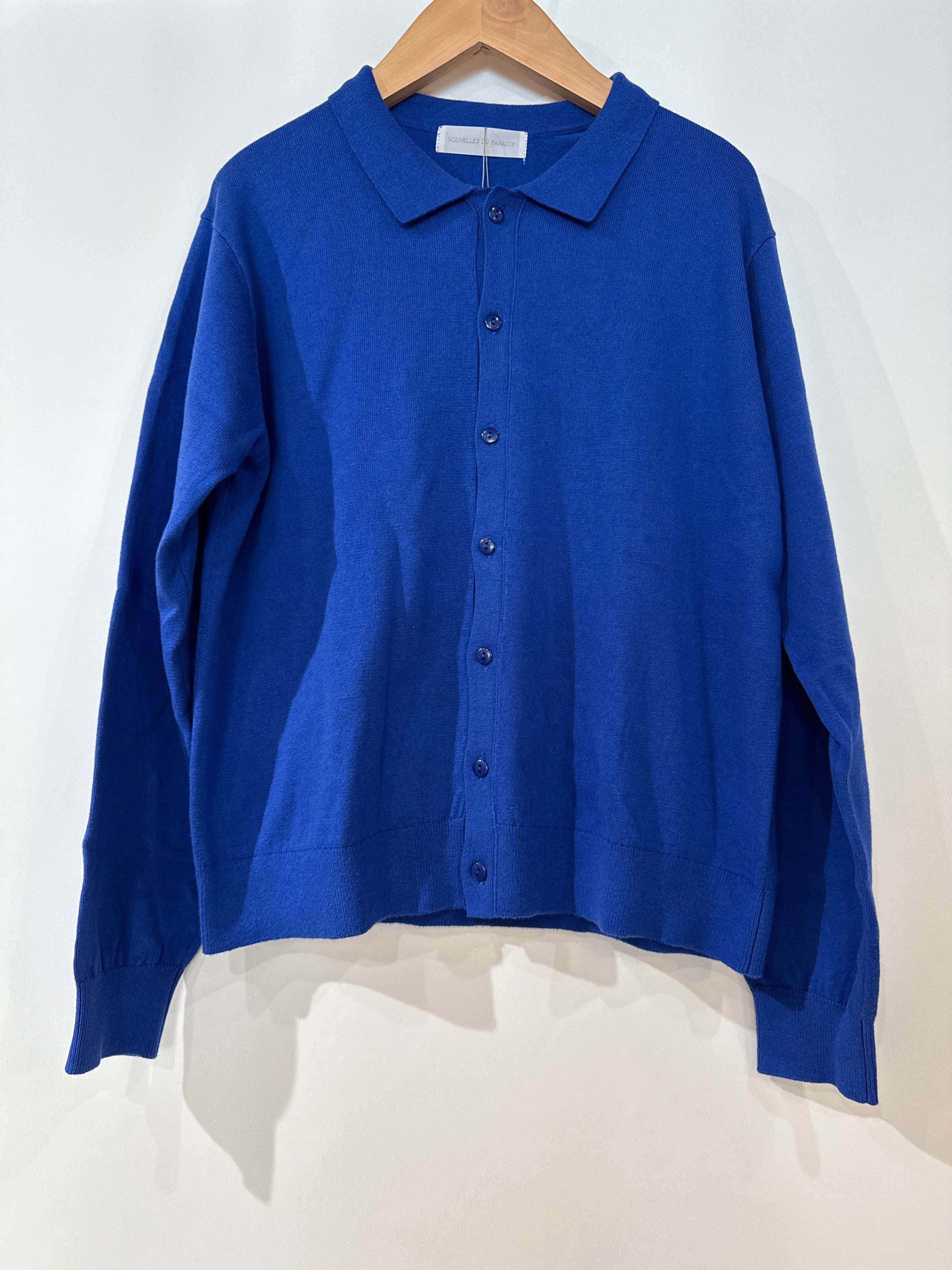 NUVELLES DU PARADIS/ポロカーディガン ブルー | CoCori