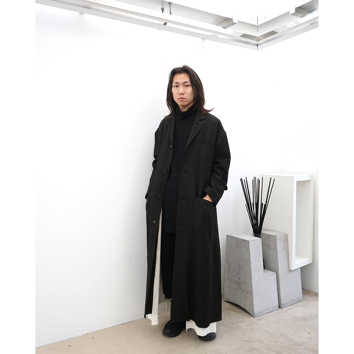 kujaku] (クジャク) C-465 layered long coat | Clique Tokyo