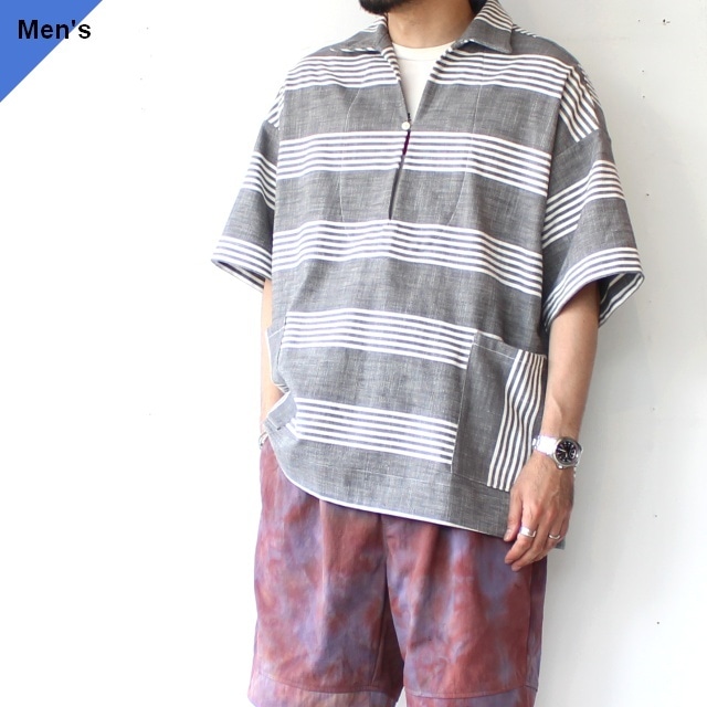 HAVERSACK ダンガリーストライプP/Oシャツ Dungaree Washer-Stripe P/O Shirt