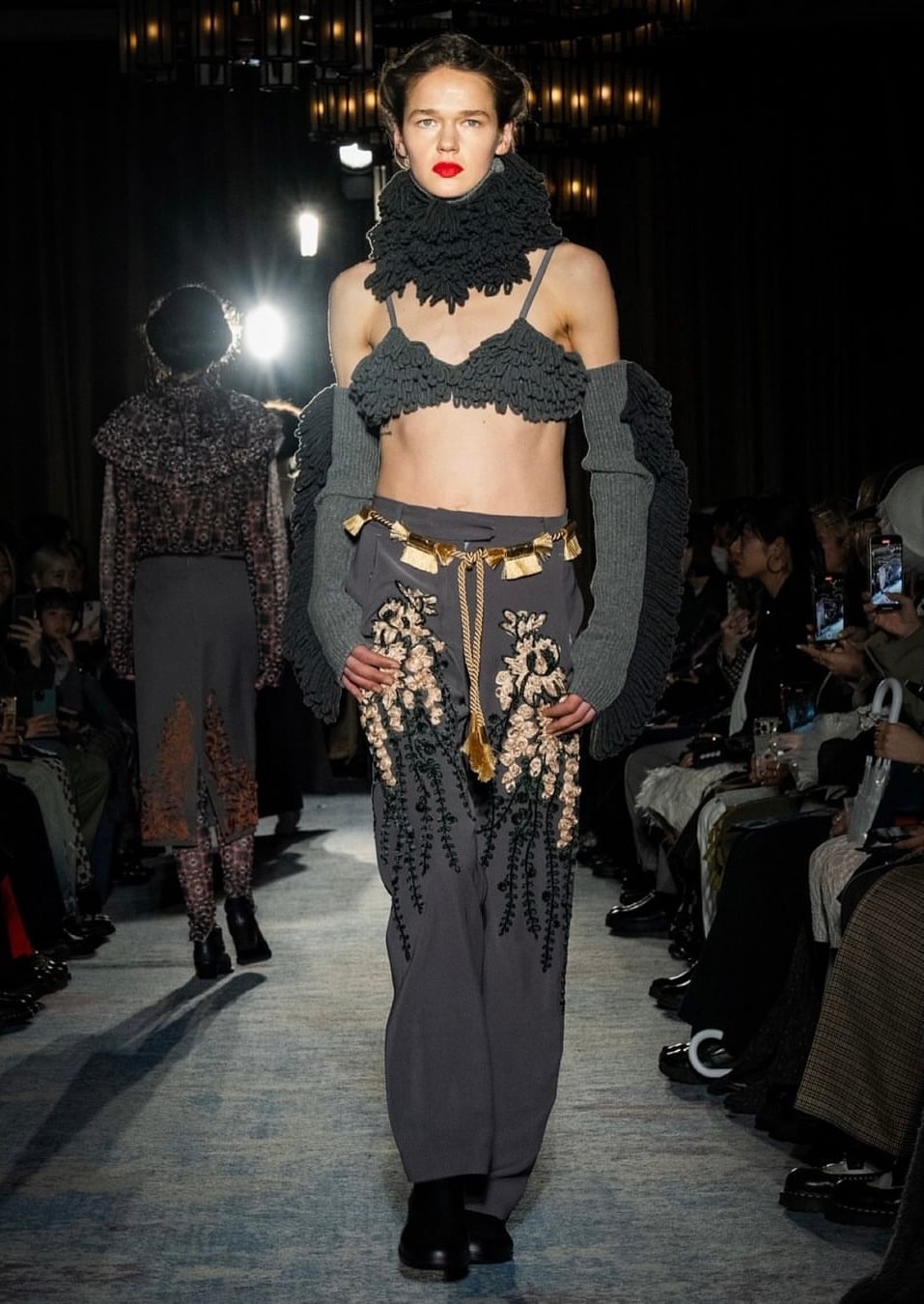 希少　FUMIE=TANAKA side embroidery pants FUMIETANAKA side embroidery pants | AAR