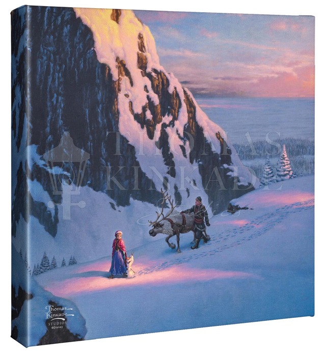 ディズニー絵画 アナと雪の女王  展示用フック付 キャンバスジークレ