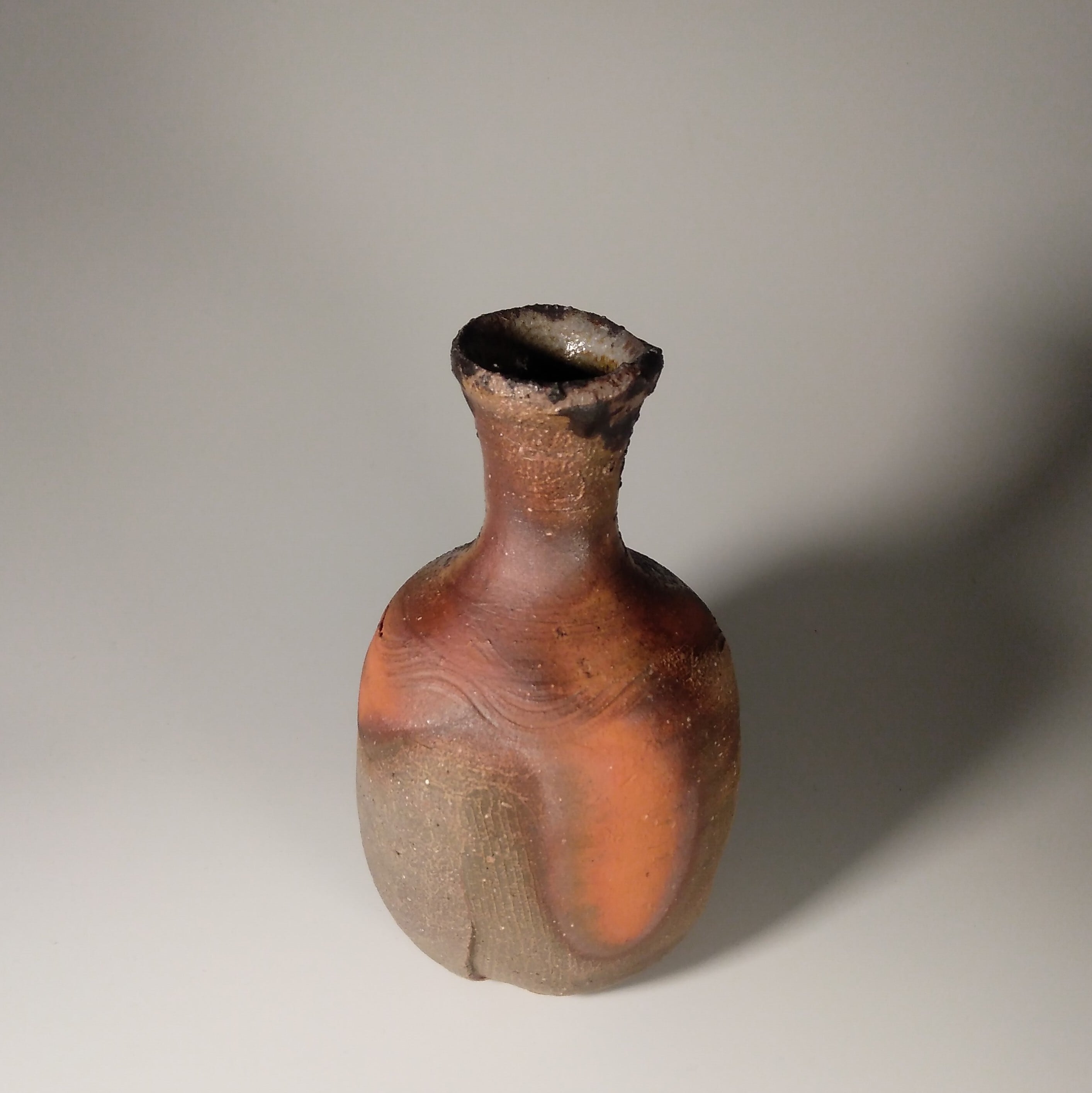 金重晃介 備前カセ窯変徳利 Kaneshige Kosuke sake vessel