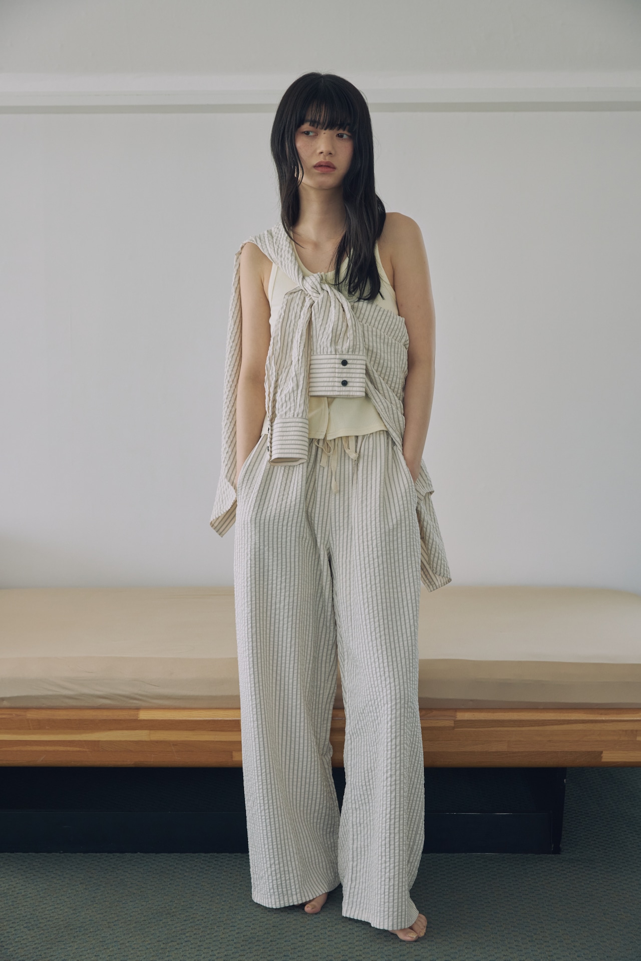 DU260524 Stripe Long Pants 【set up可】【T sizeあり】