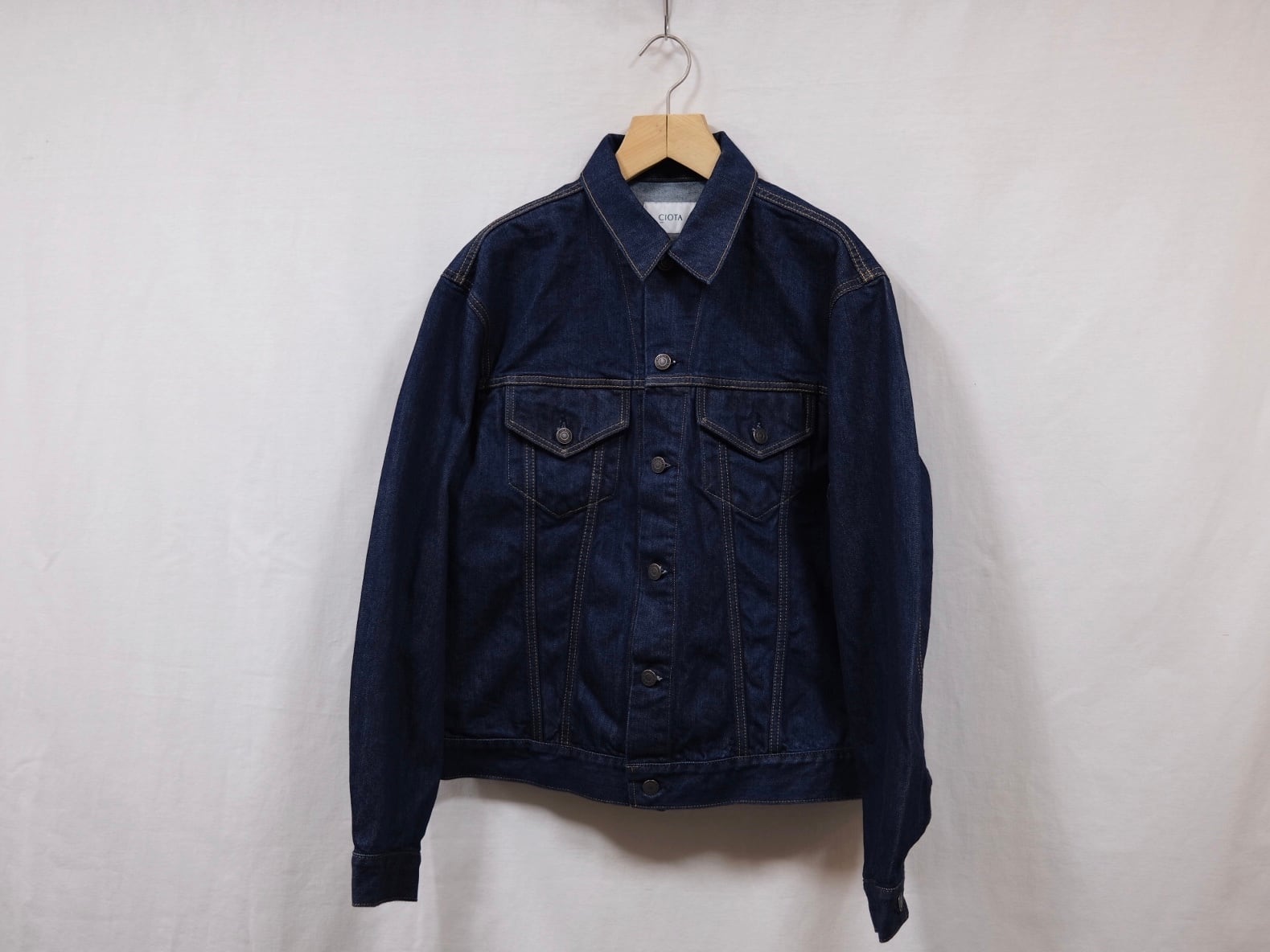 CIOTA” インディゴスビンコットン 13.5oz セルビッチデニムジャケット” NAVY (ONE WASH) | Lapel online  store powered by BASE