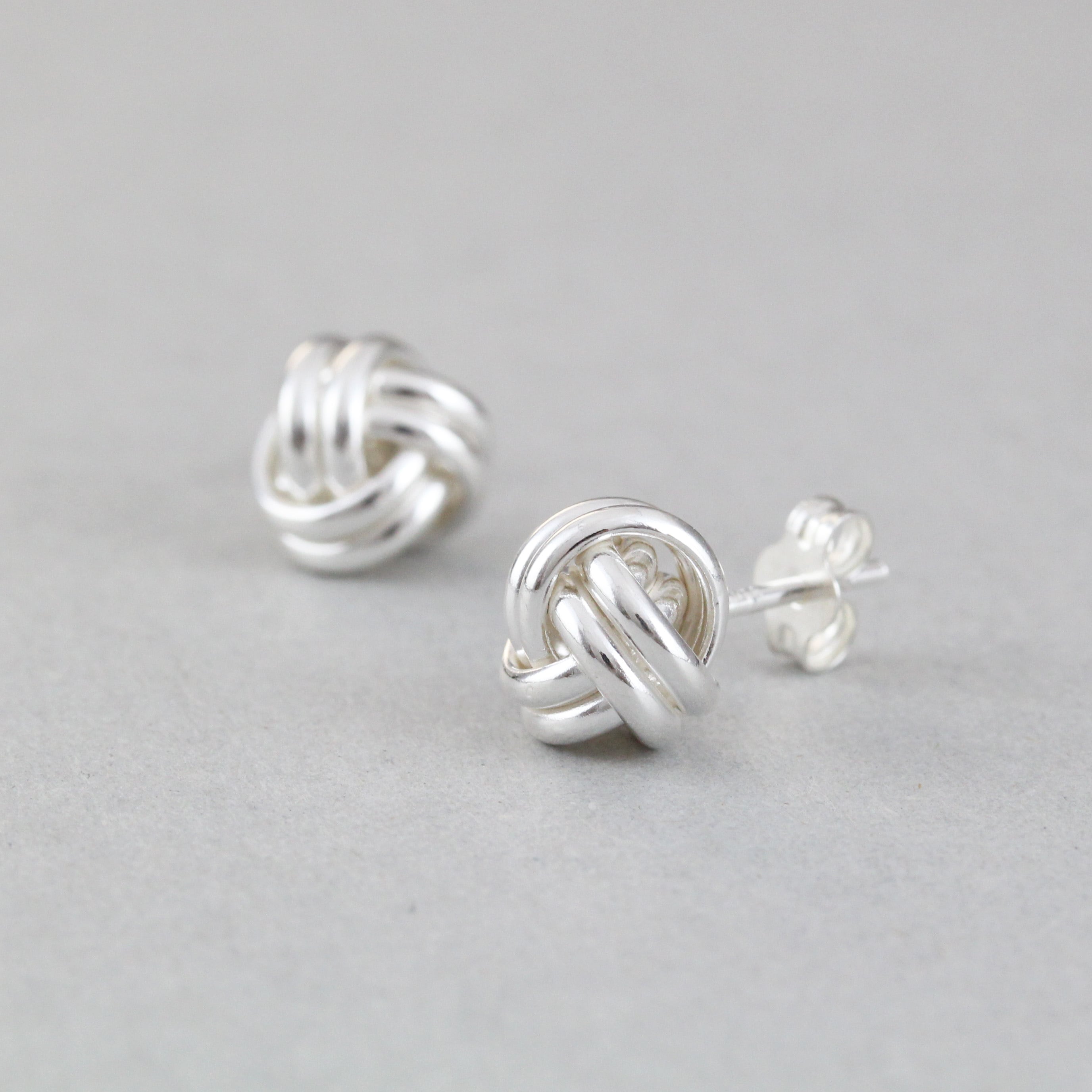 SV925 ノットボールピアス つけっぱなし No.149 | スキンジュエリー