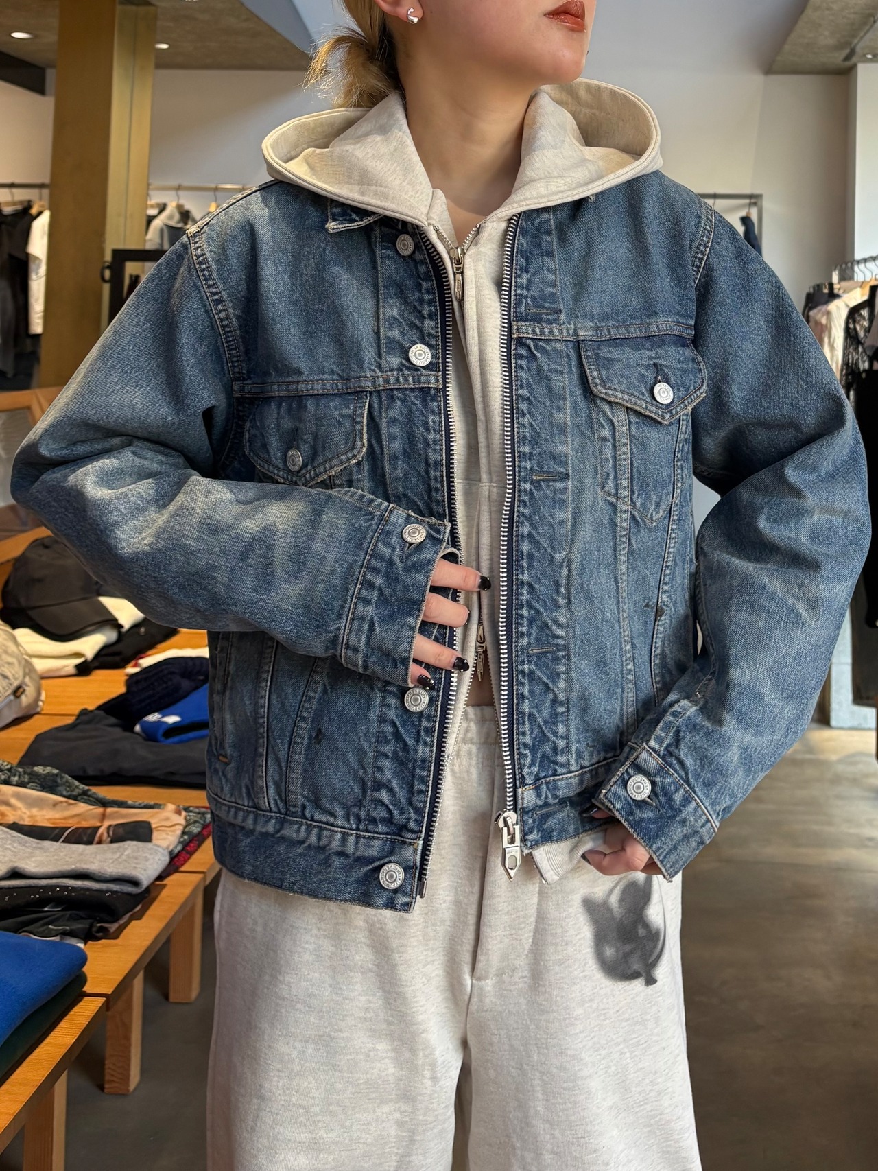 【26SS】MASU エムエーエスユー / MB ZIP-UP DENIM JACKET VINTAGE / デニムジャケット - 1