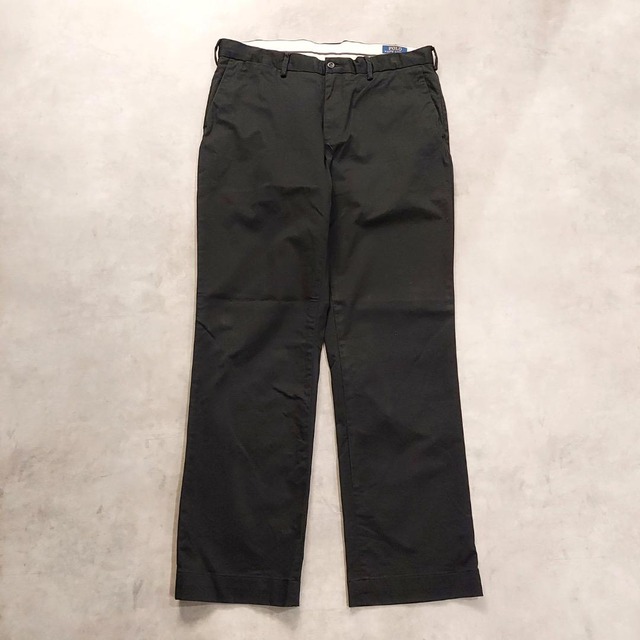 ポロ ラルフローレン W34 ポロチノ チノパン ボトム 古着 黒 17876