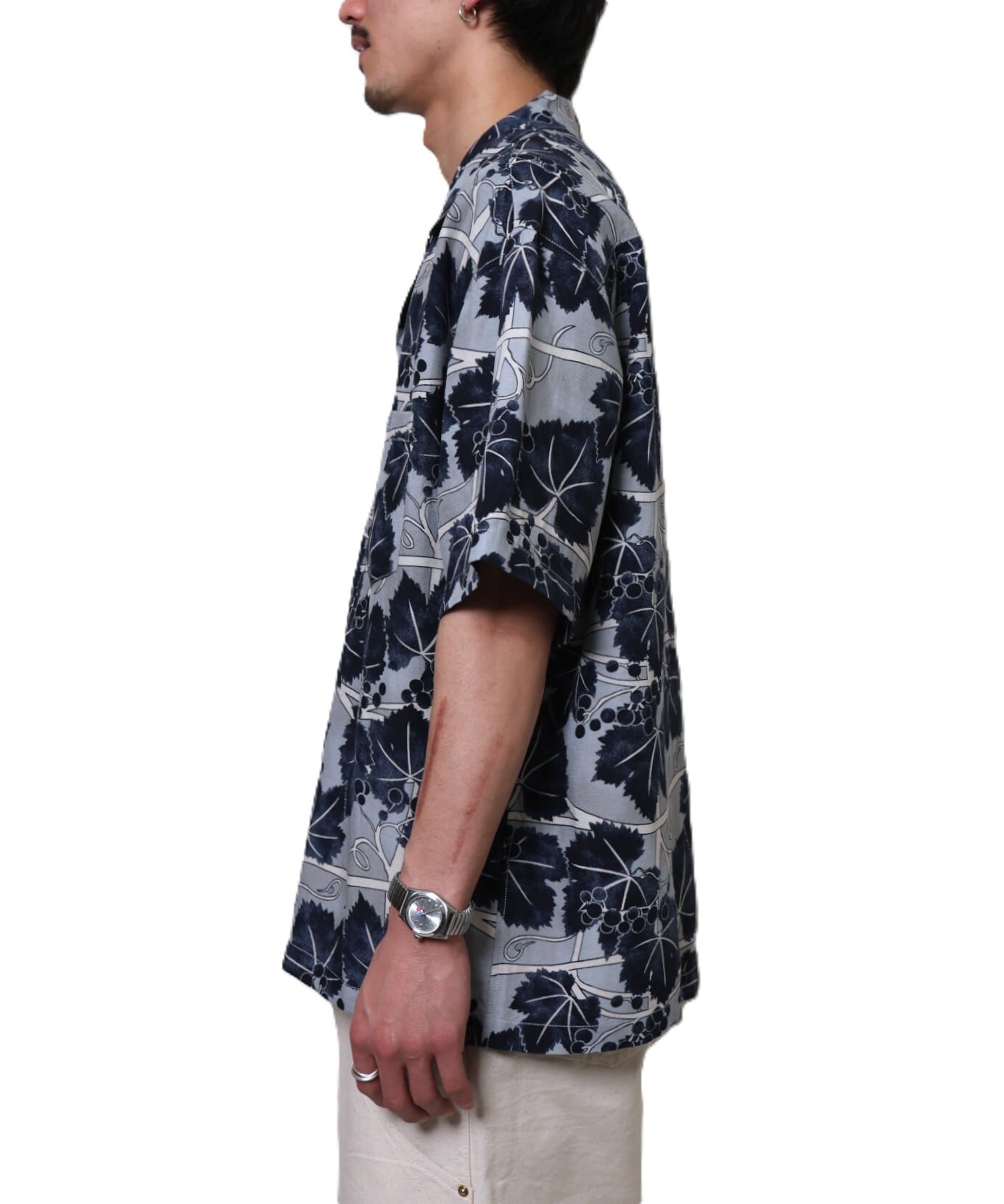 UNUSED / US2564 SHORT SLEEVE PRINT SHIRT(GRAY) | AfterSchool