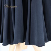 社交ダンス 衣装 スカート ブラック系 チャコット Chacott 黒 無地 シンプル レッスン 練習 ストレッチ 伸縮 上品 日本製 オールブラック ダンス衣装 パーティー