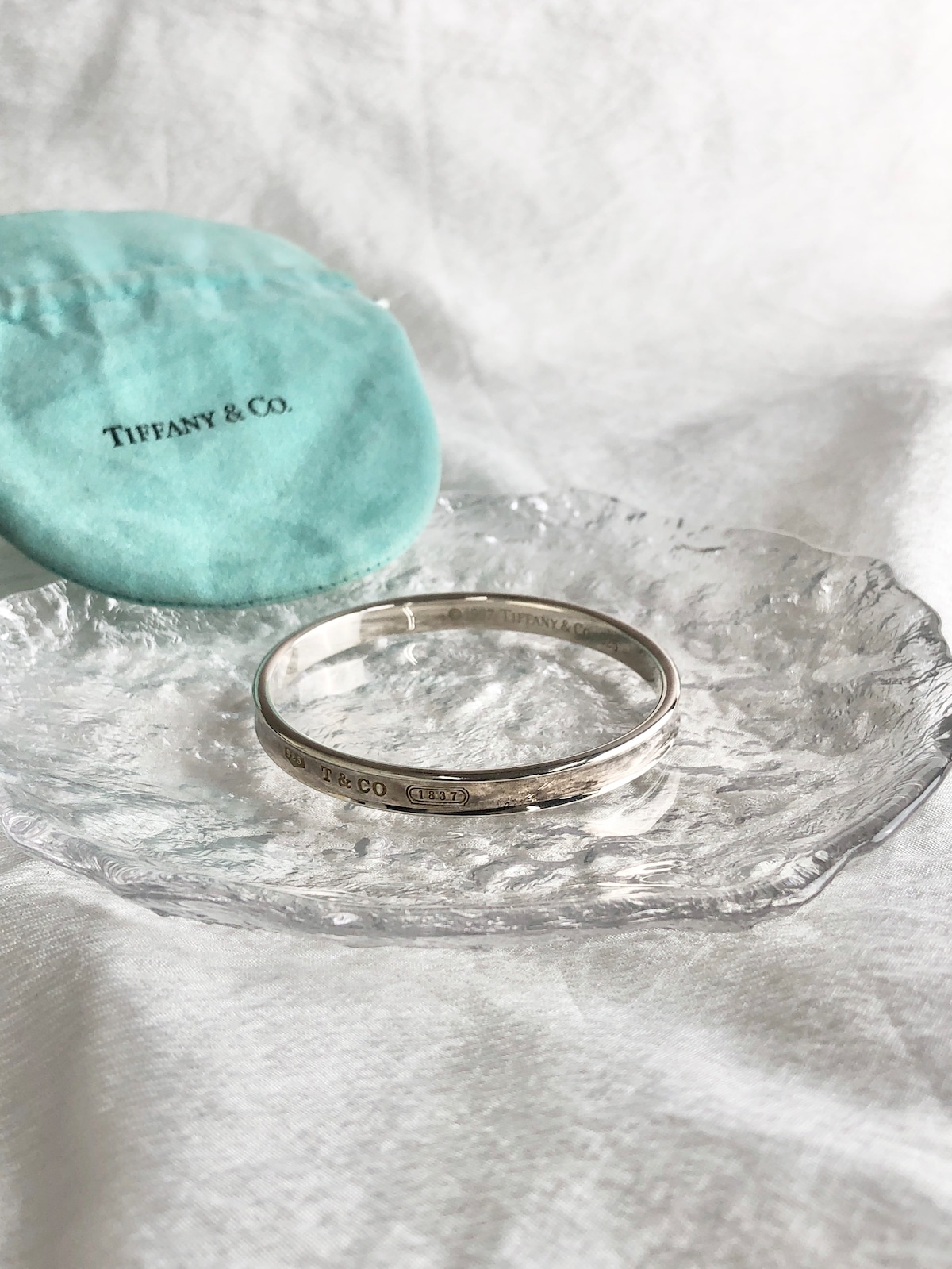 Tiffany & Co. ティファニー バングル シルバー1837 925 ナロー 