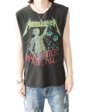 ”METALLICA / AND JUSTICE FOR ALL” 2000's cut-off sleeveless T-Shirt ©︎2007