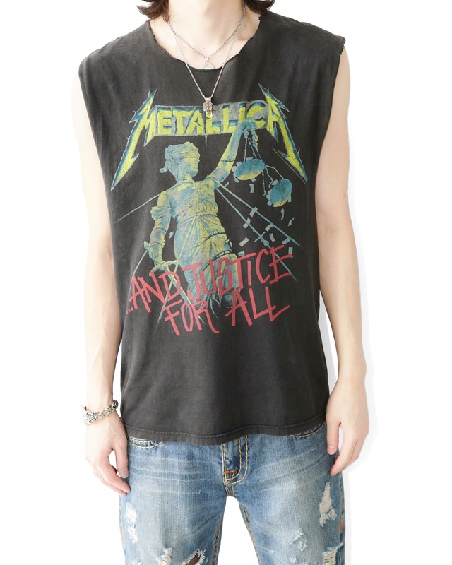 ”METALLICA / AND JUSTICE FOR ALL” 2000's cut-off sleeveless T-Shirt ©︎2007