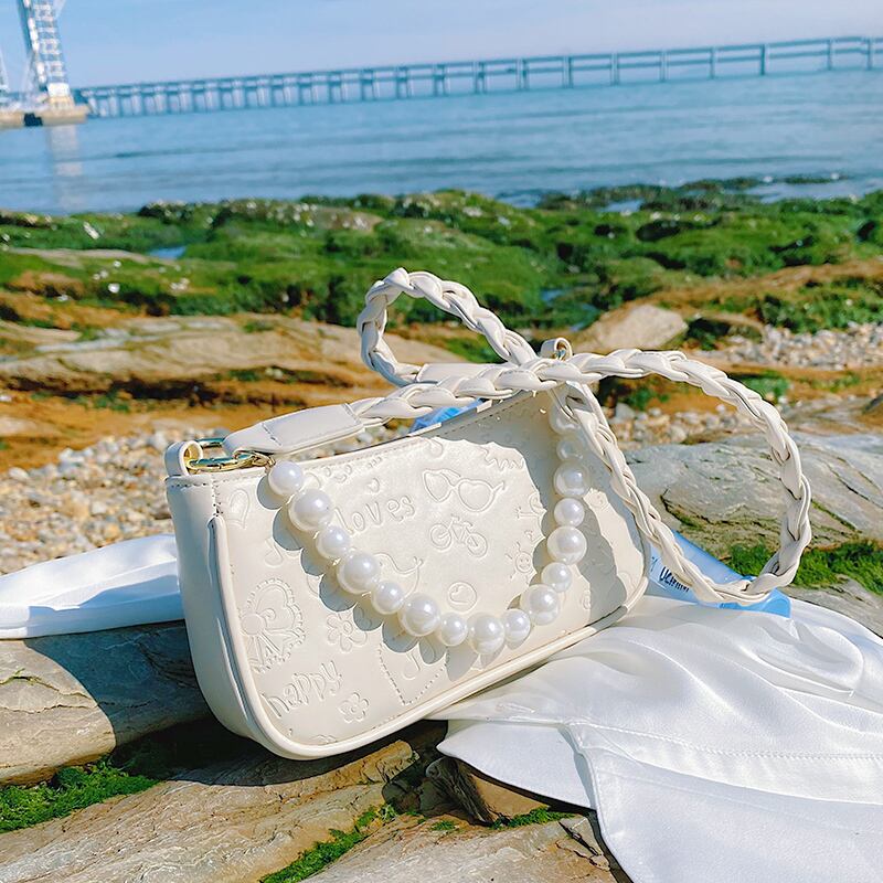 サマーシングル 夏物 スクウェア メッセンジャーバッグ 手作りハンドバック44700078193