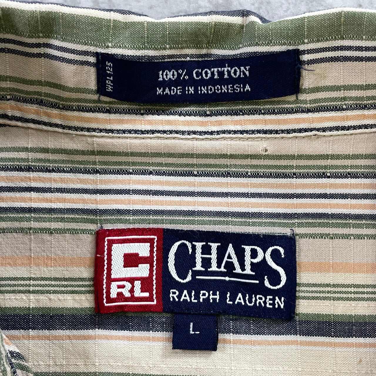 90年代 CHAPS Ralph Lauren チャップス ラルフローレン開襟 オープン