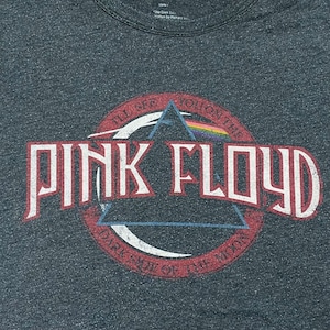 【PINK FLOYD】バンドTシャツ ピンクフロイド 狂気 The Dark Side of the Moon ロックンロールの殿堂 Rock And Roll Hall of Fame Museum ロゴ XL バンt music tee US古着