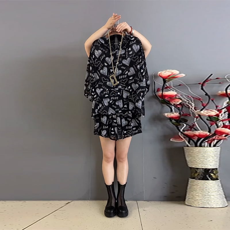 Tシャツ シャツ スタイルサマールーズショーツ 大きめサイズ 夏物 ブルマー ミックスインファッション3819977236