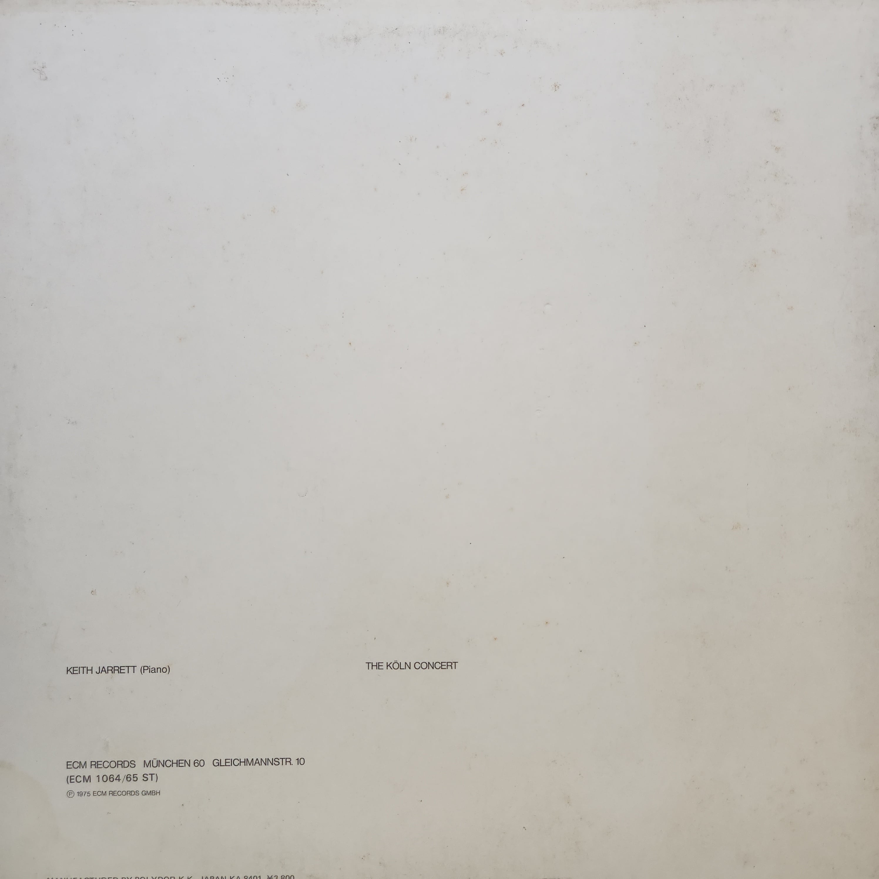 Keith Jarrett / The Koln Concert [38MJ 3297/8] - 画像2