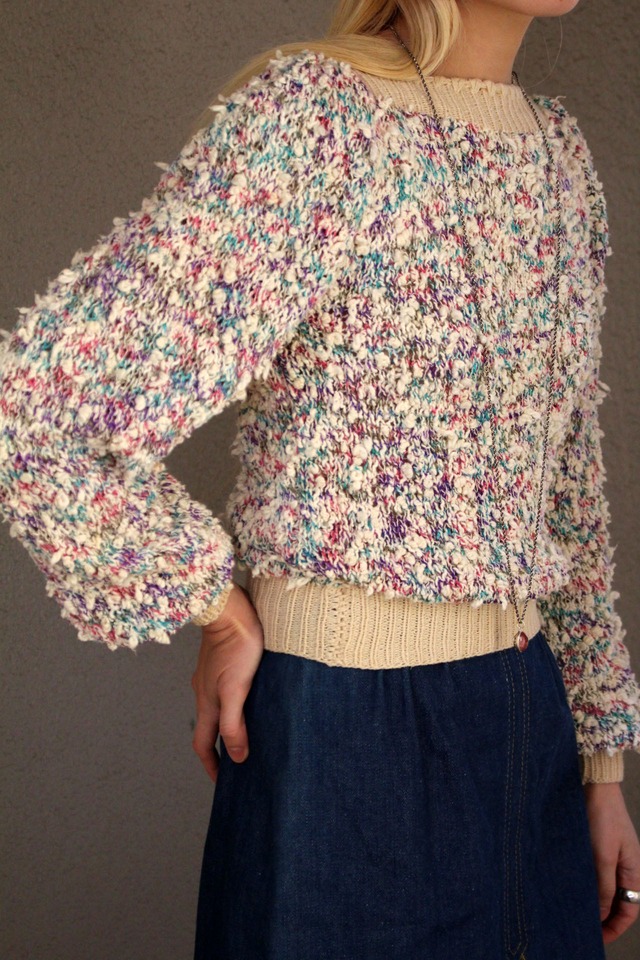 80s cotton knit(sale)