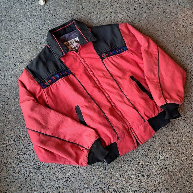 アメリカ製 ネイティブ柄 ワークジャケット used [310065]