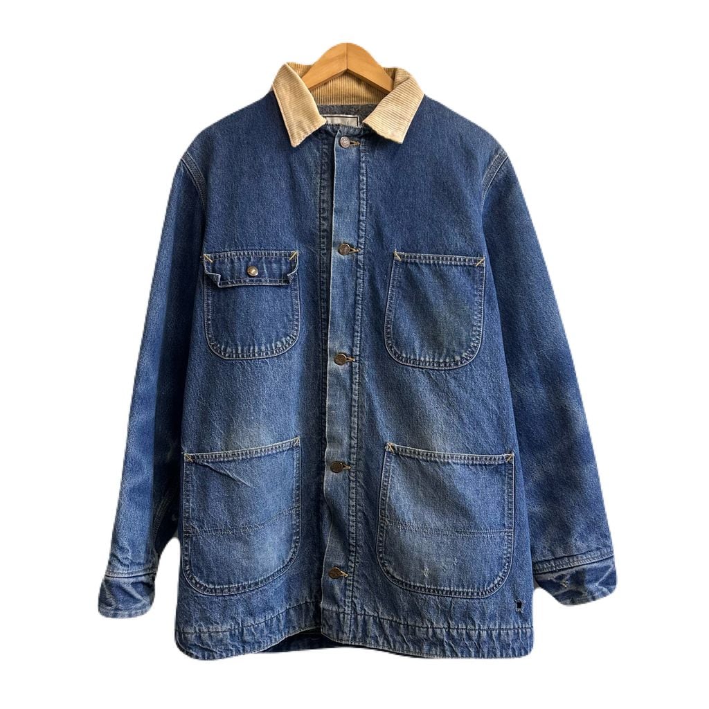 ROEBUCKS デニムカバーオール　濃紺　80's 90's USA製 販売大阪 80s USA製 ROEBUCKS デニム カバーオール 濃紺 ローバックス