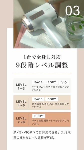 IPL光脱毛器 美顔器 ICE冷却 99万回照射 VIO対応 冷却機能付き