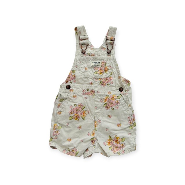Size 80】Oshkosh ショートオール ホワイト 花柄 | THREE LITTLE PIGS