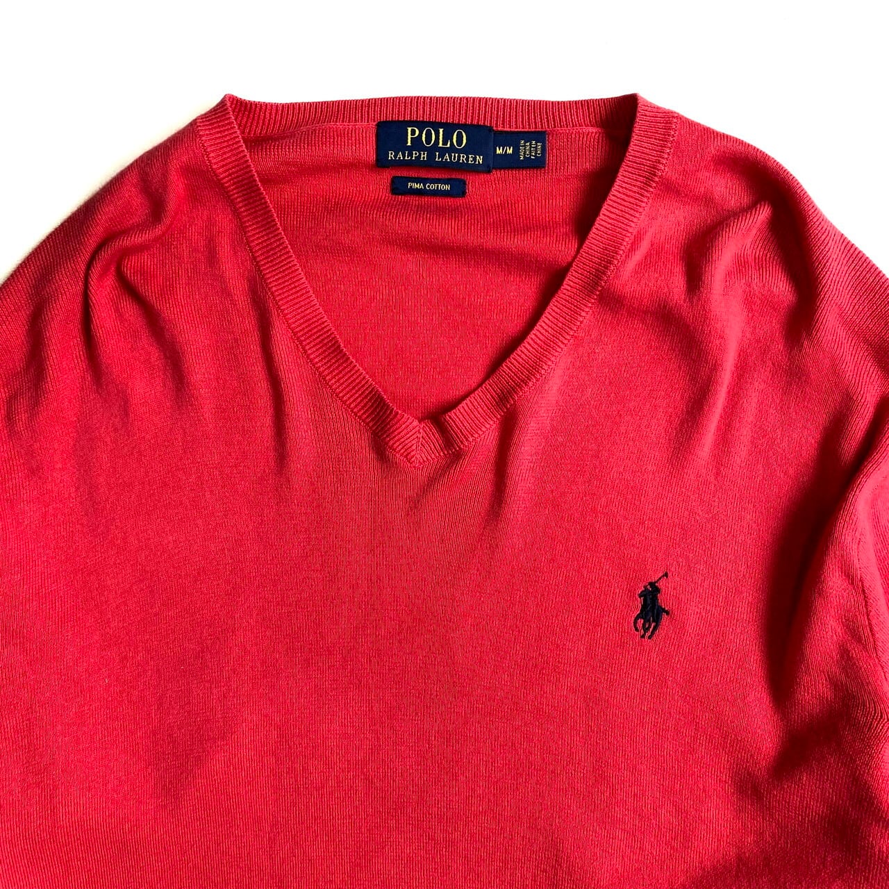 Polo Ralph Lauren ポロ ラルフローレン Vネック コットンニット