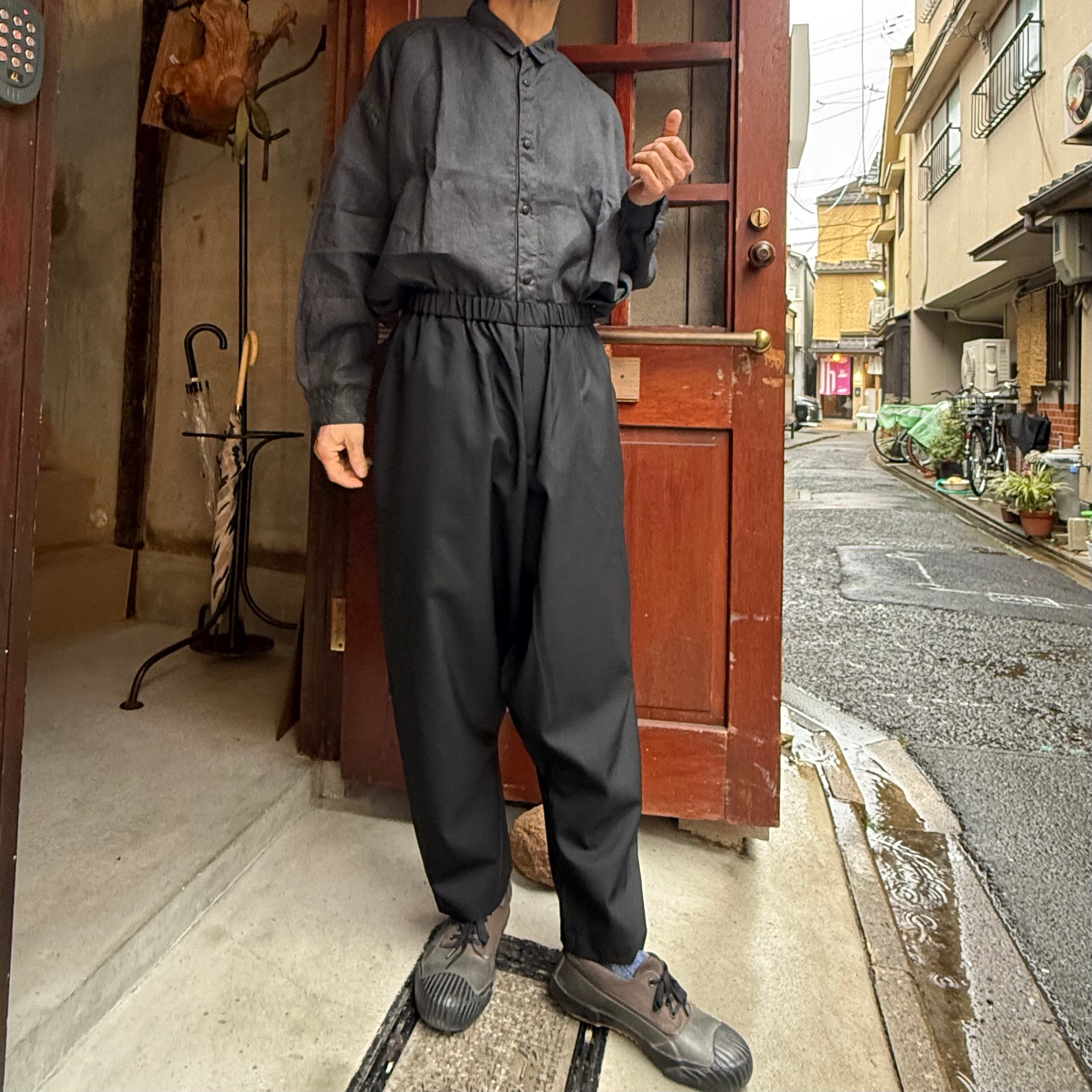 MITTAN PT-73 エアリーウールパンツ 黒 | Routes*Roots