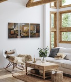 絵画/アートパネル/インテリア/モダン/北欧/おしゃれ アートパネル 3枚セット(お取り寄せ商品)