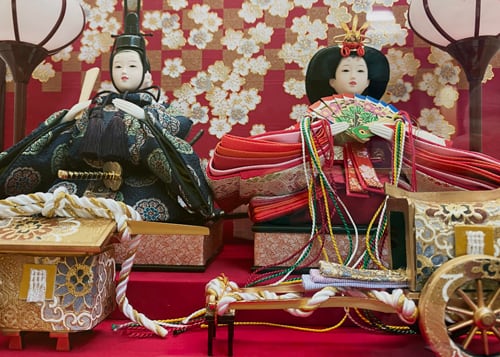 特別奉仕品 芥子親王 赤塗り 花梨ボカシケース入 雛人形 ひな人形 雛