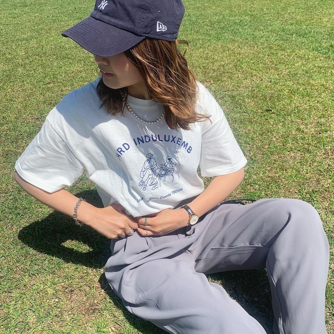 送料無料 トレンド イラストロゴプリントtシャツ 半袖tシャツ K1032 Kacch カッチ