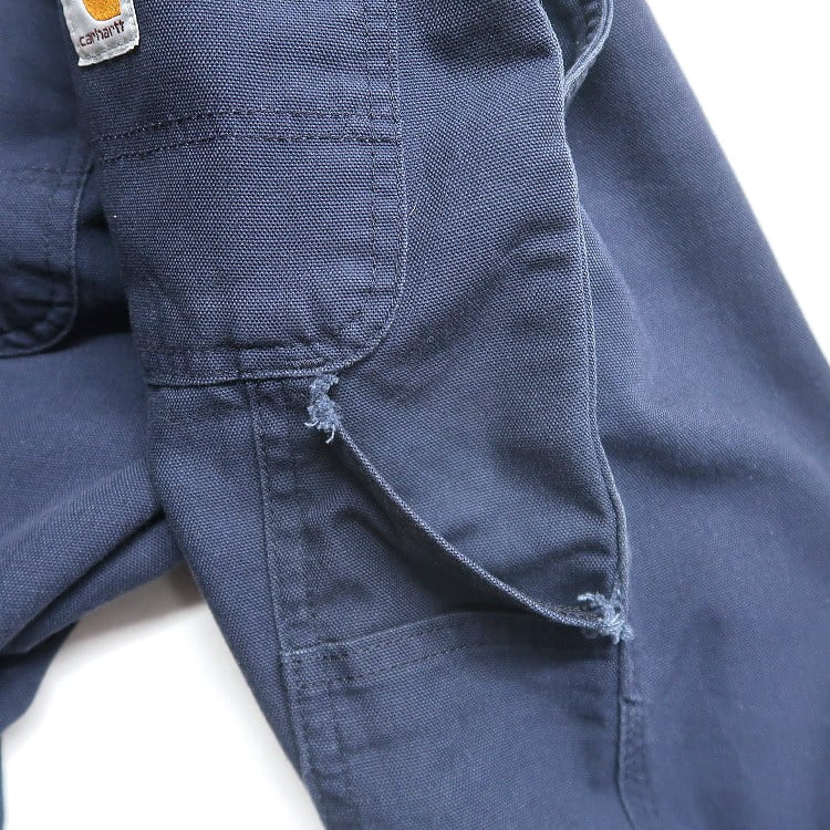 古着 カーハート Carhartt ワークパンツ ペインターパンツ ネイビー