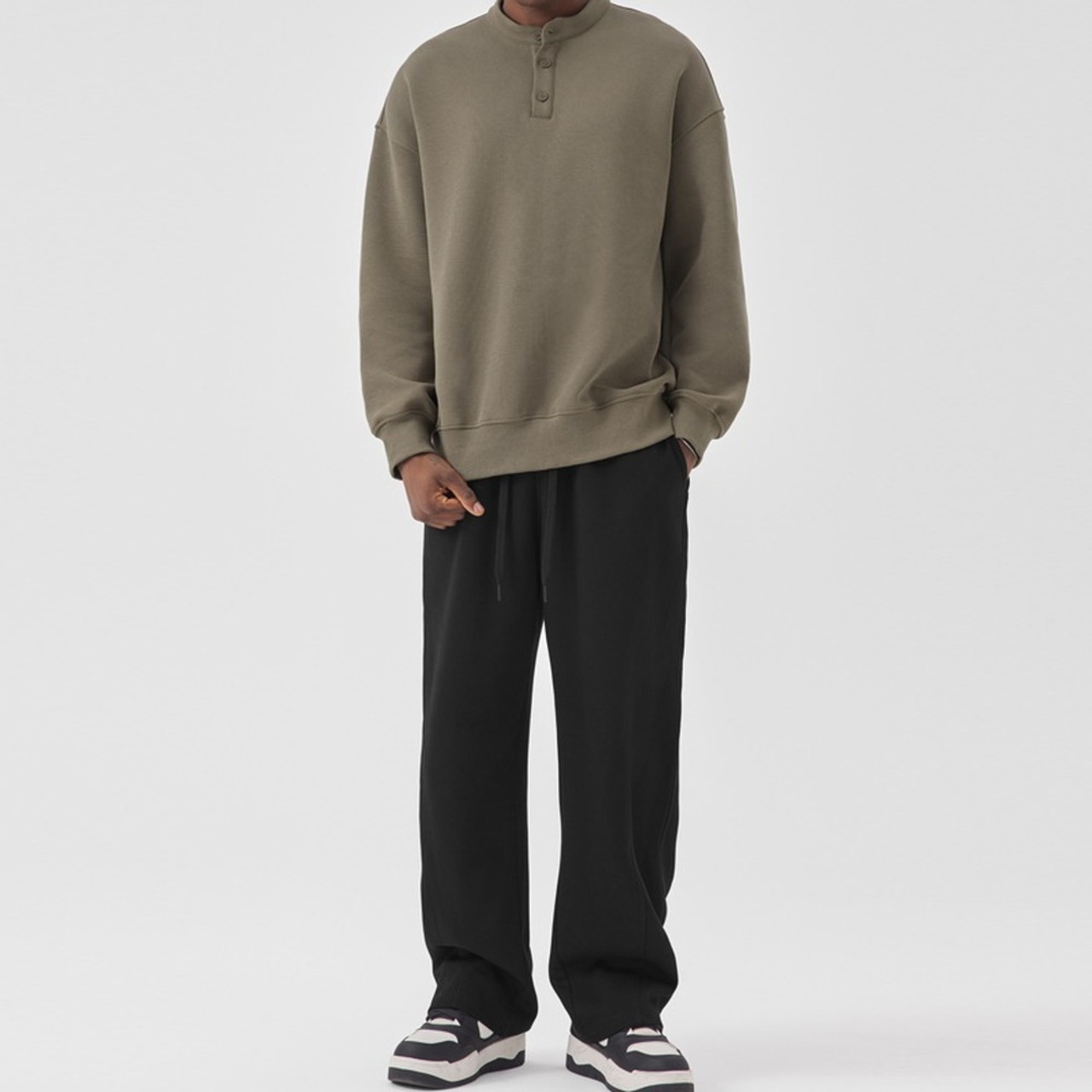 ヘンリーカラー薄手スウェット　942