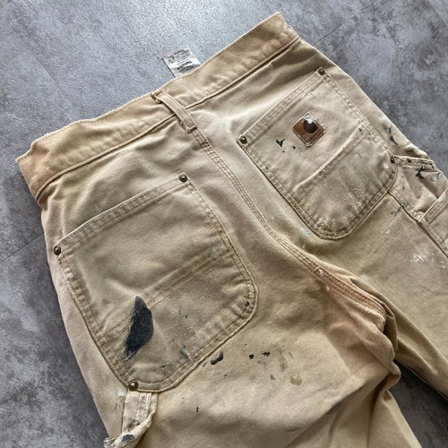 00s 襤褸 ブラウン ダブルニー Carhartt B130 31×32 詳細写真5