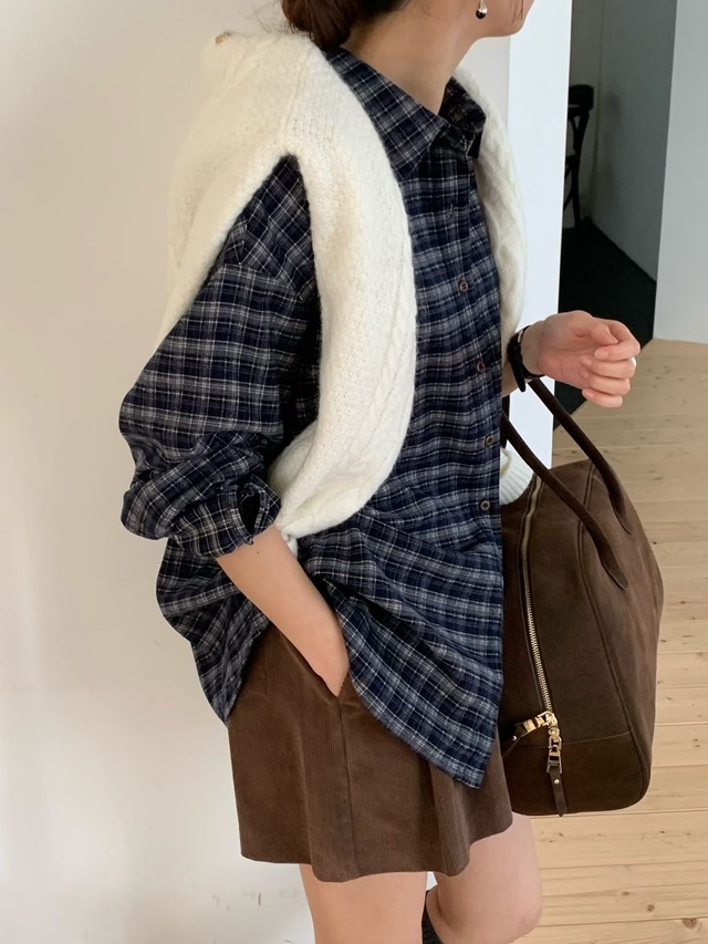 (予約) signature / Boston check shirt 2color