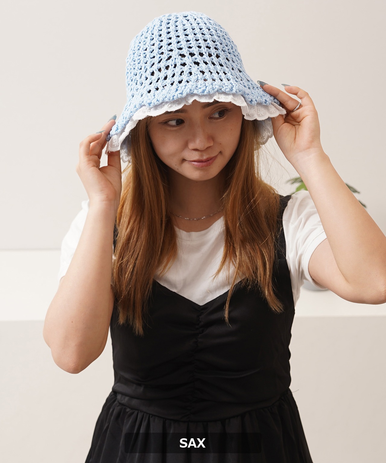 ◆レース クロシェハット◆ch-25129