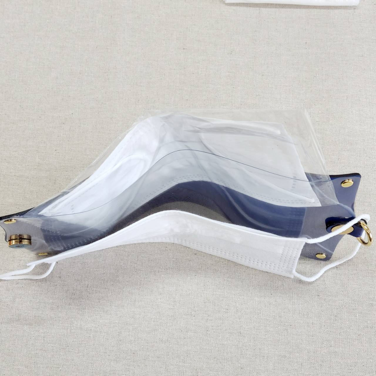 かばん屋さんのマスクケース（小）ダブルフェイス Le Coeur